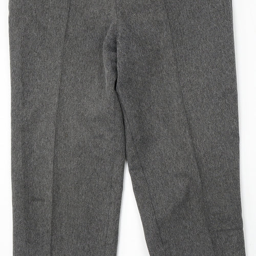 Marks and Spencer Womens Grey Polyester Trousers Size 16 L29 in Regular