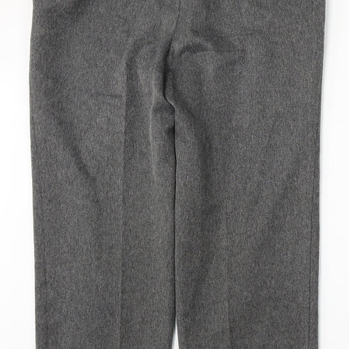 Marks and Spencer Womens Grey Polyester Trousers Size 16 L29 in Regular