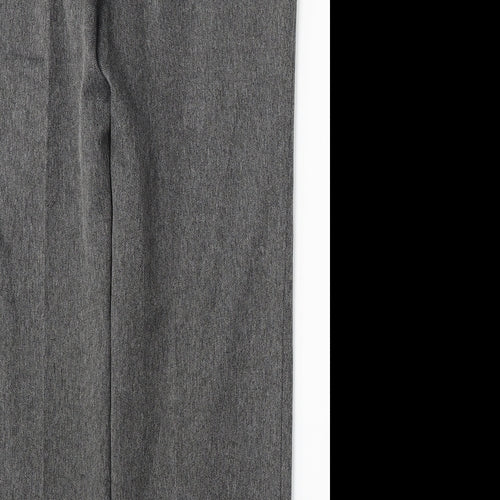 Marks and Spencer Womens Grey Polyester Trousers Size 16 L29 in Regular