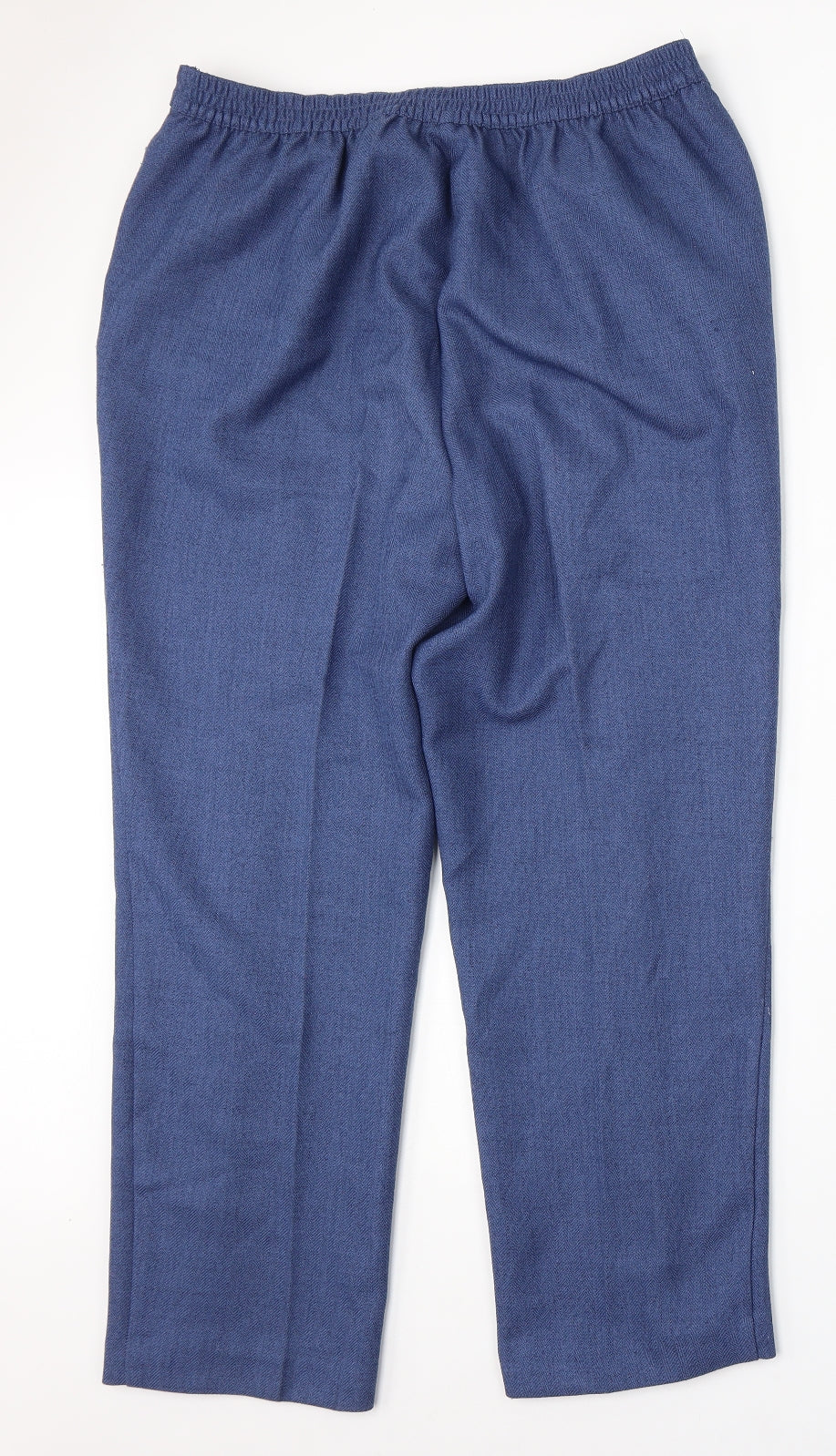 Honor Milburn Womens Blue Polyester Trousers Size 14 L27 in Regular