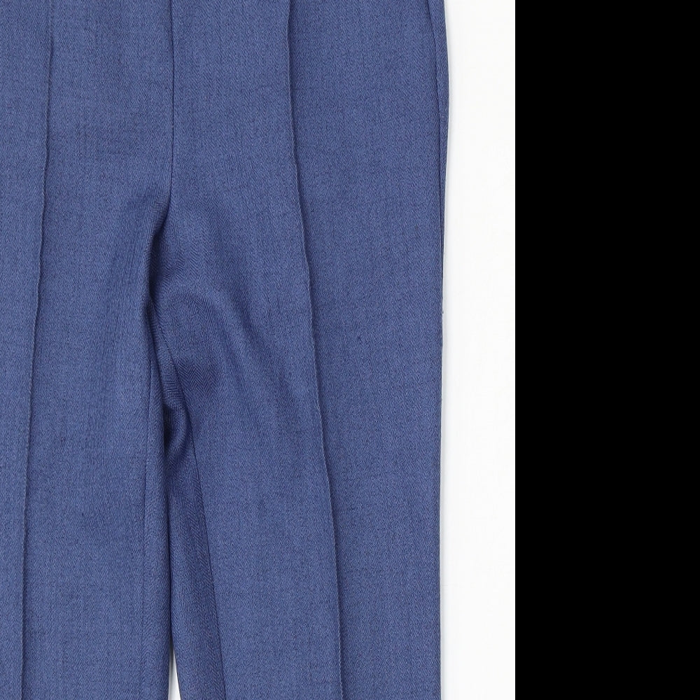 Honor Milburn Womens Blue Polyester Trousers Size 14 L27 in Regular