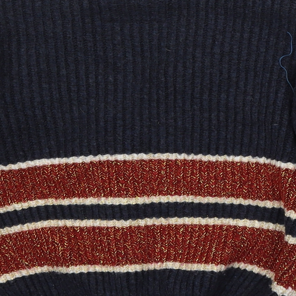 Marks and Spencer Girls Blue V-Neck Acrylic Cardigan Jumper Size 8-9 Years - harry potter