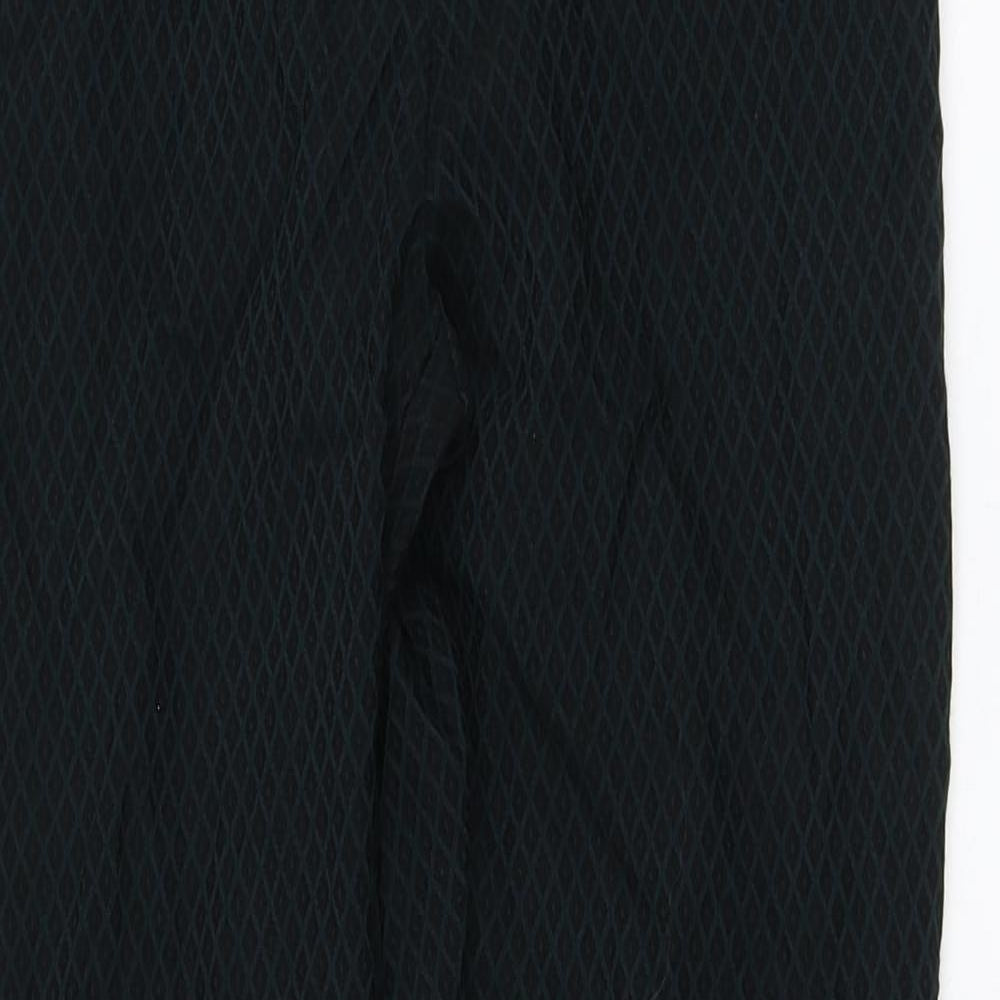 F&F Womens Green Geometric Viscose Jegging Leggings Size 10 L27 in