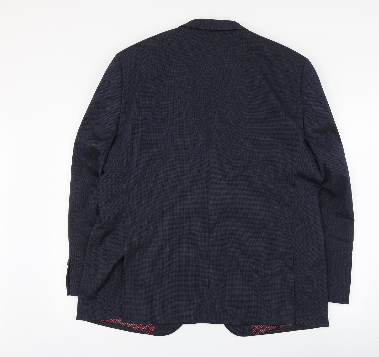 Brook Taverner Mens Blue Polyester Jacket Suit Jacket Size XL