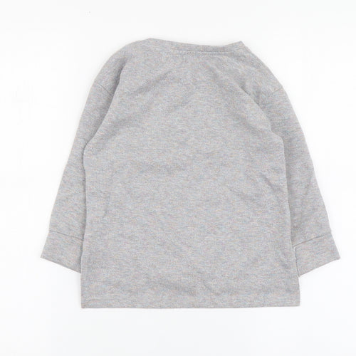 Primark Girls Grey Polyester Pullover Sweatshirt Size 4-5 Years