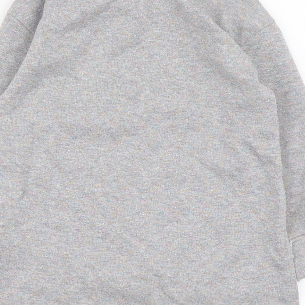 Primark Girls Grey Polyester Pullover Sweatshirt Size 4-5 Years
