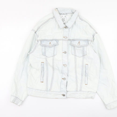 Pull&Bear Womens Blue Jacket Size S