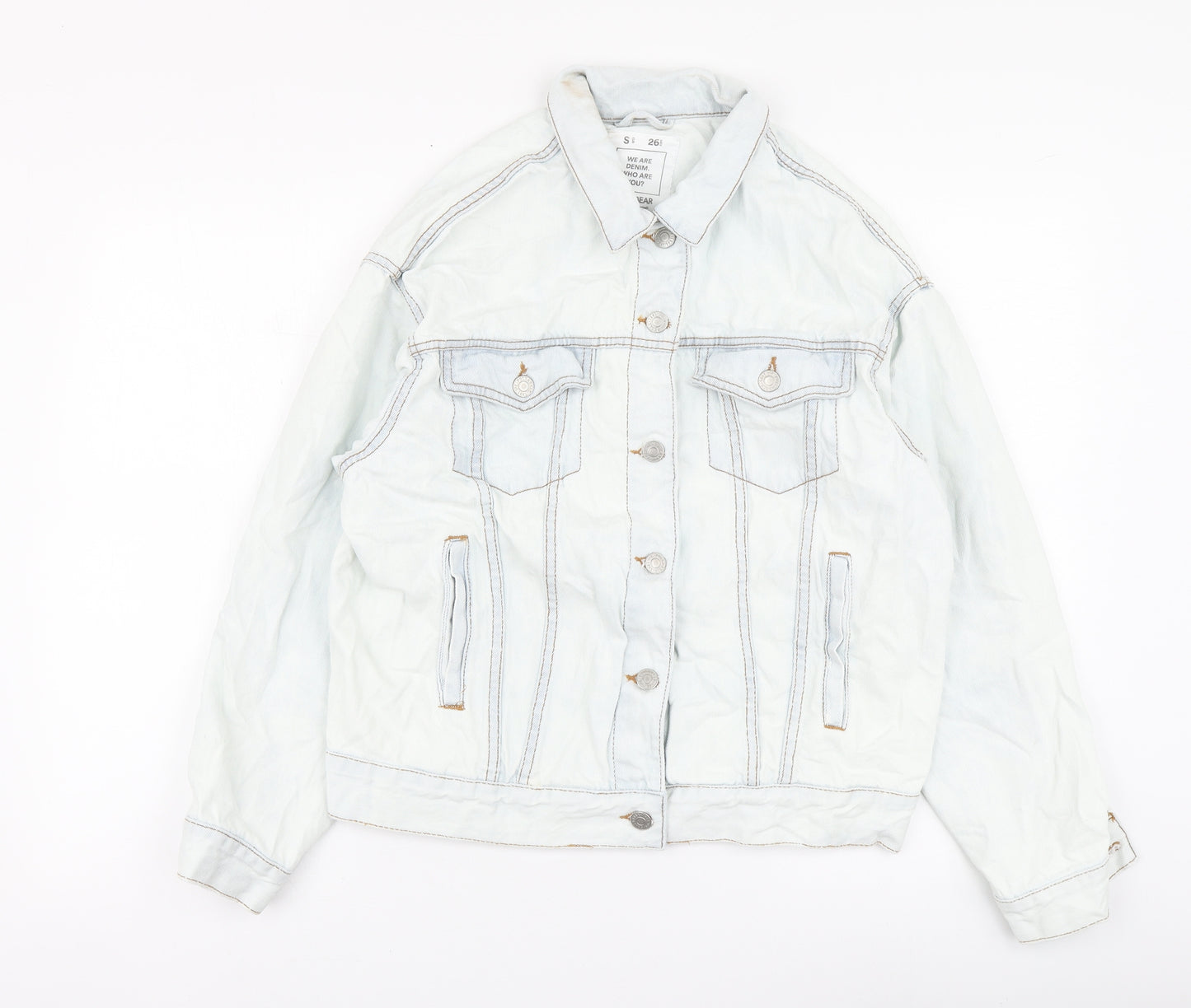 Pull&Bear Womens Blue Jacket Size S