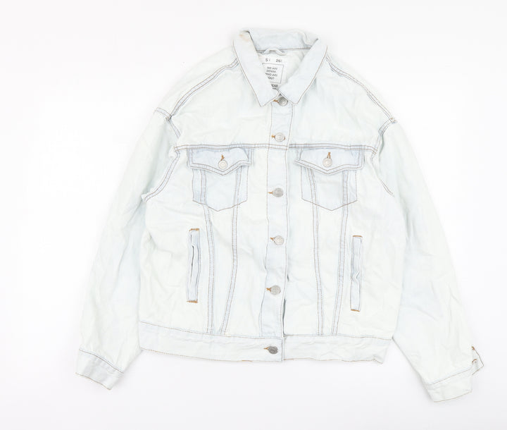 Pull&Bear Womens Blue Jacket Size S