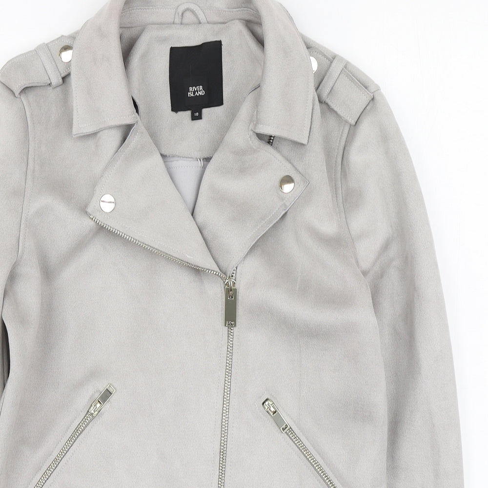 River Island Womens Grey Jacket Size 10