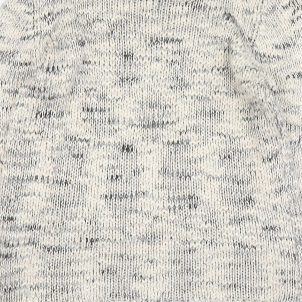 F&F Womens Beige Round Neck Acrylic Pullover Jumper Size 14