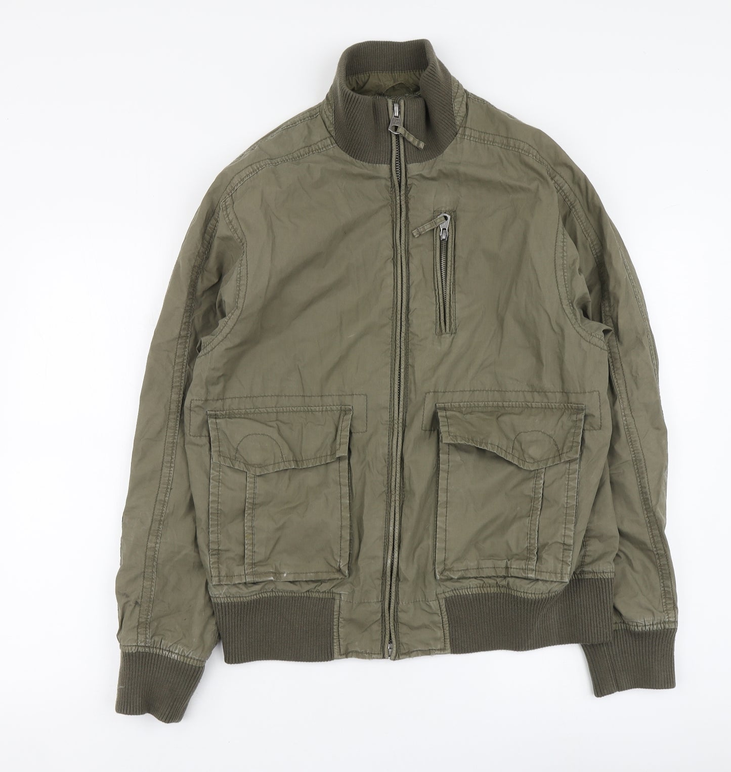 RJR.John Rocha Mens Green Jacket Coatigan Size M