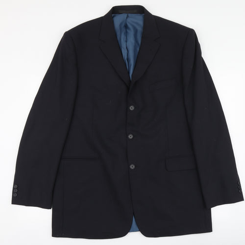 Marks and Spencer Mens Blue Polyester Jacket Suit Jacket Size 2XL