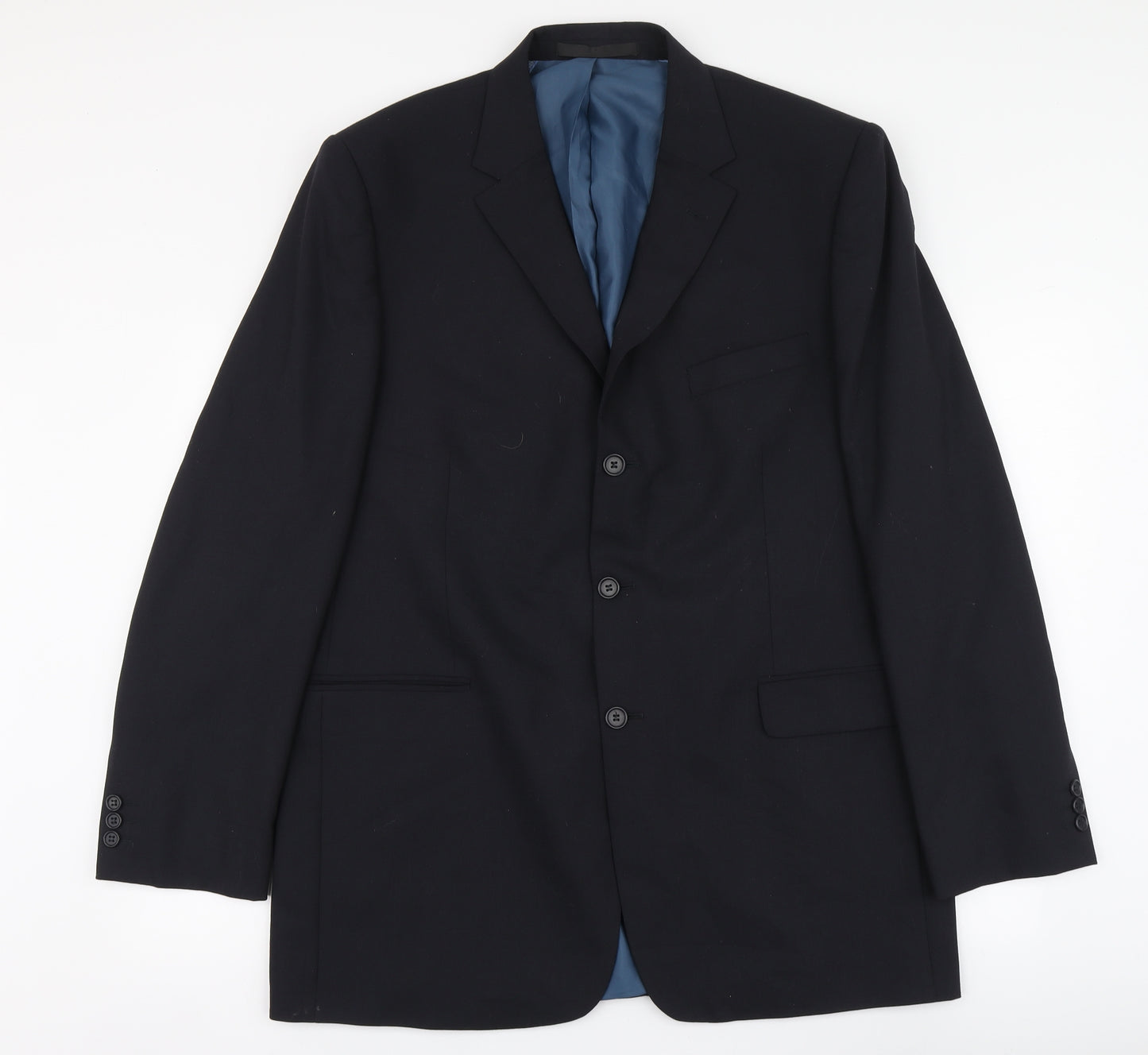 Marks and Spencer Mens Blue Polyester Jacket Suit Jacket Size 2XL