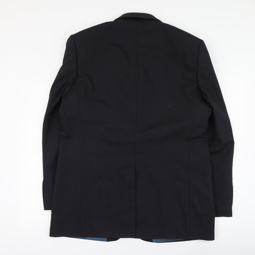 Marks and Spencer Mens Blue Polyester Jacket Suit Jacket Size 2XL