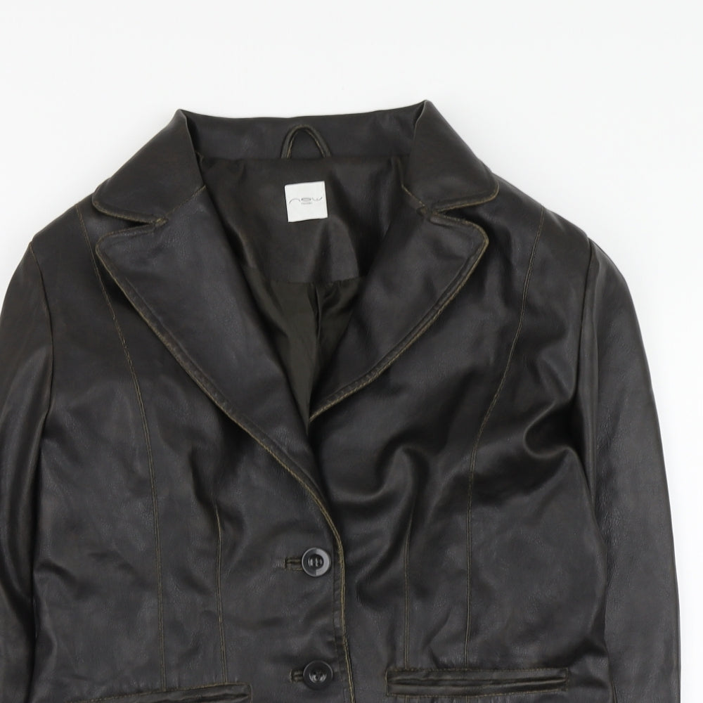 New Look Womens Brown Jacket Size 14