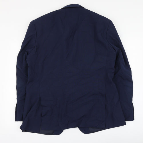 Scott&Taylor Mens Blue Polyester Jacket Suit Jacket Size 44