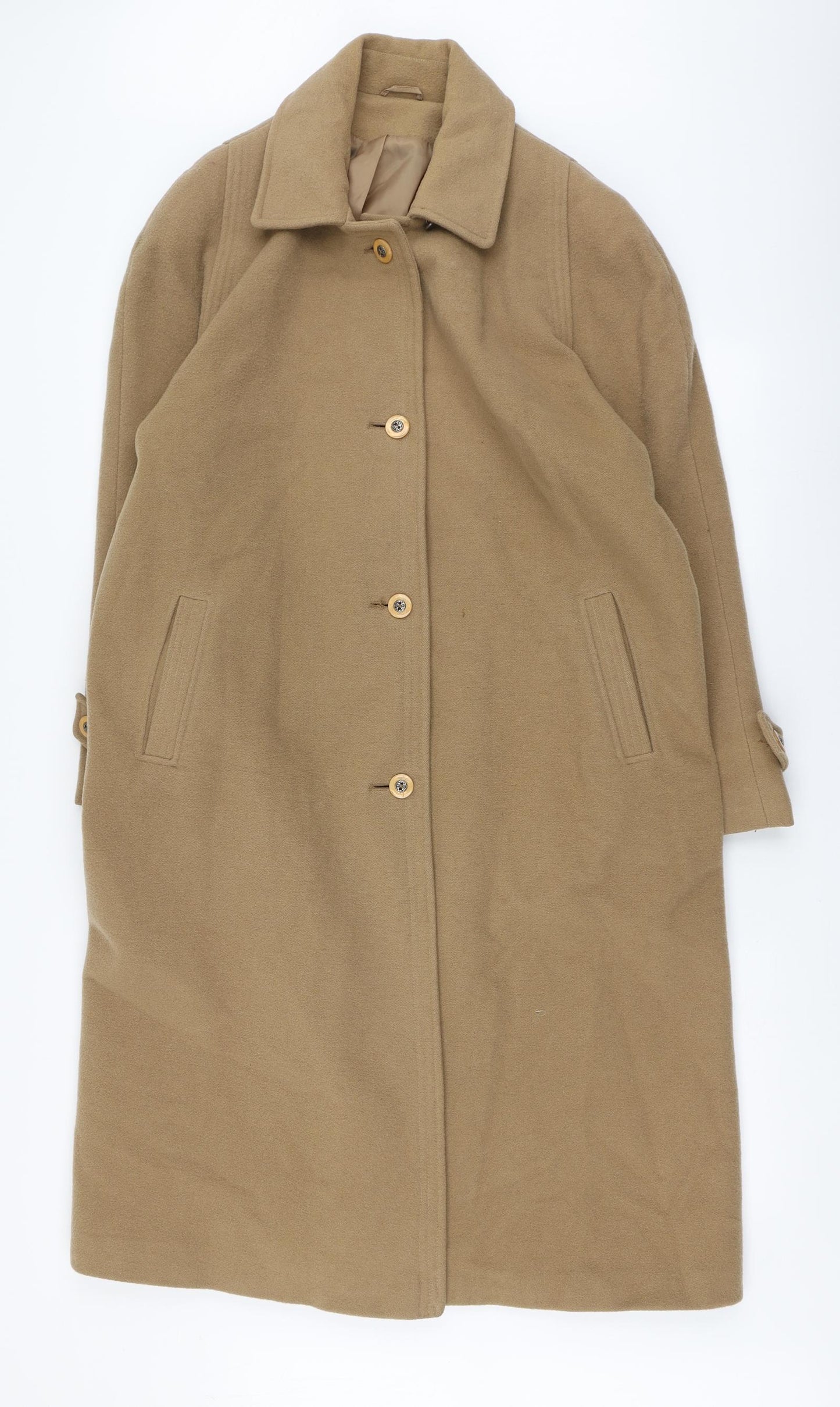 Marks and Spencer Womens Beige Pea Coat Coat Size 16