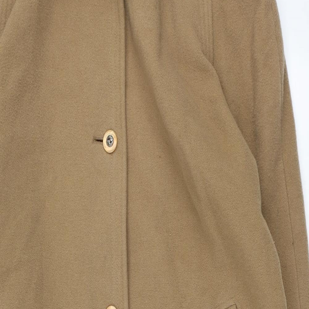 Marks and Spencer Womens Beige Pea Coat Coat Size 16