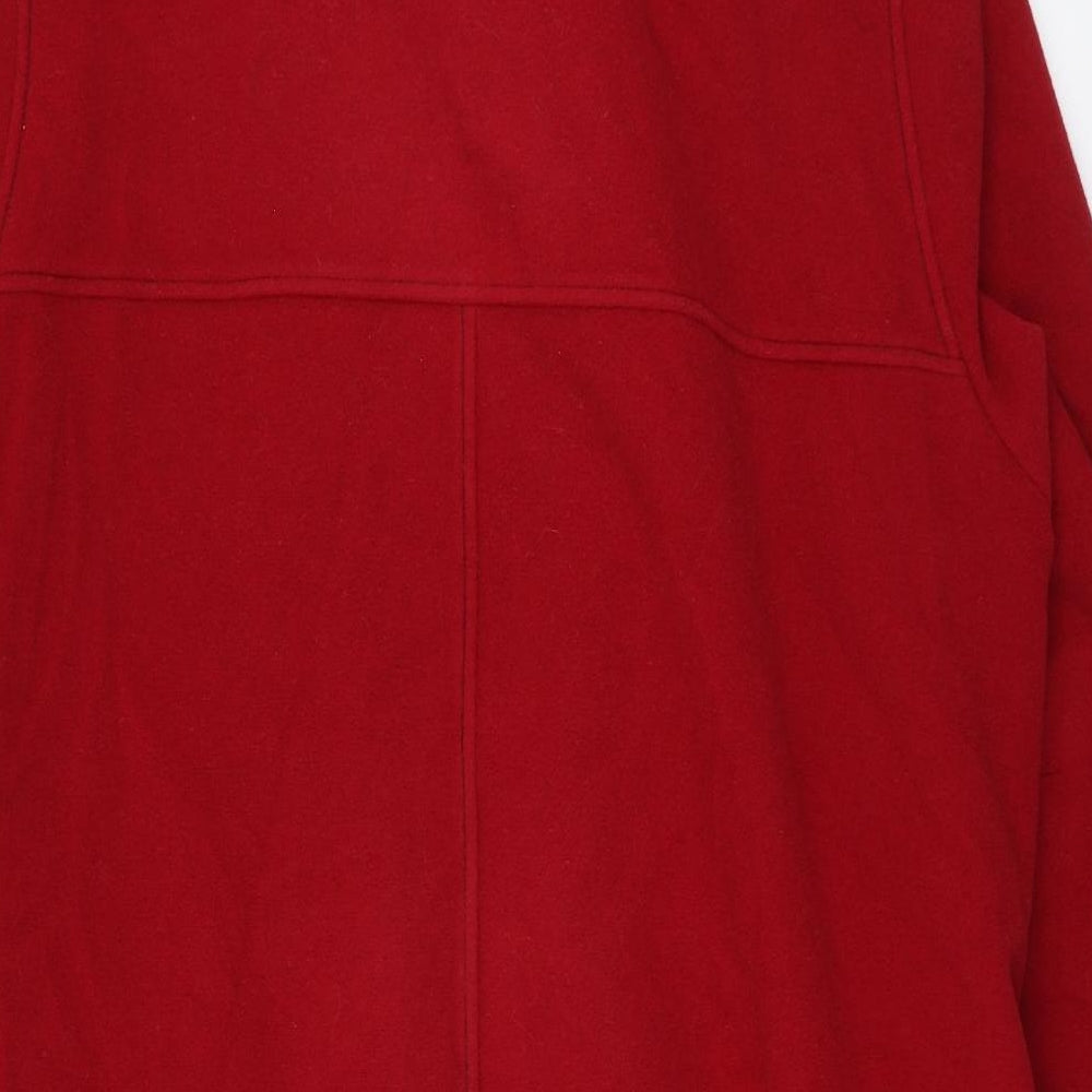 Individual Winter Womens Red Pea Coat Coat Size 20