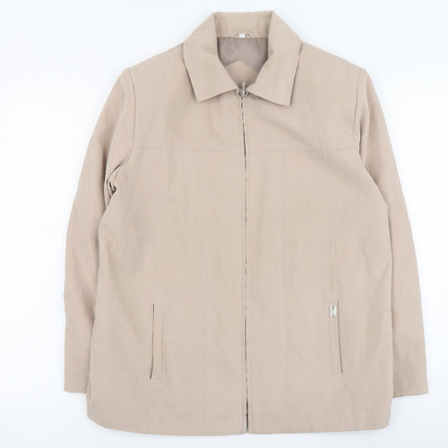 JBC Collection Womens Beige Jacket Size 10