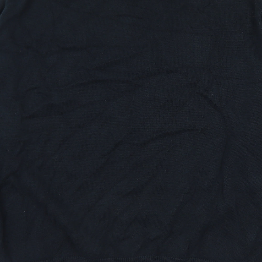 GANT Mens Black Crew Neck Cotton Pullover Jumper Size L