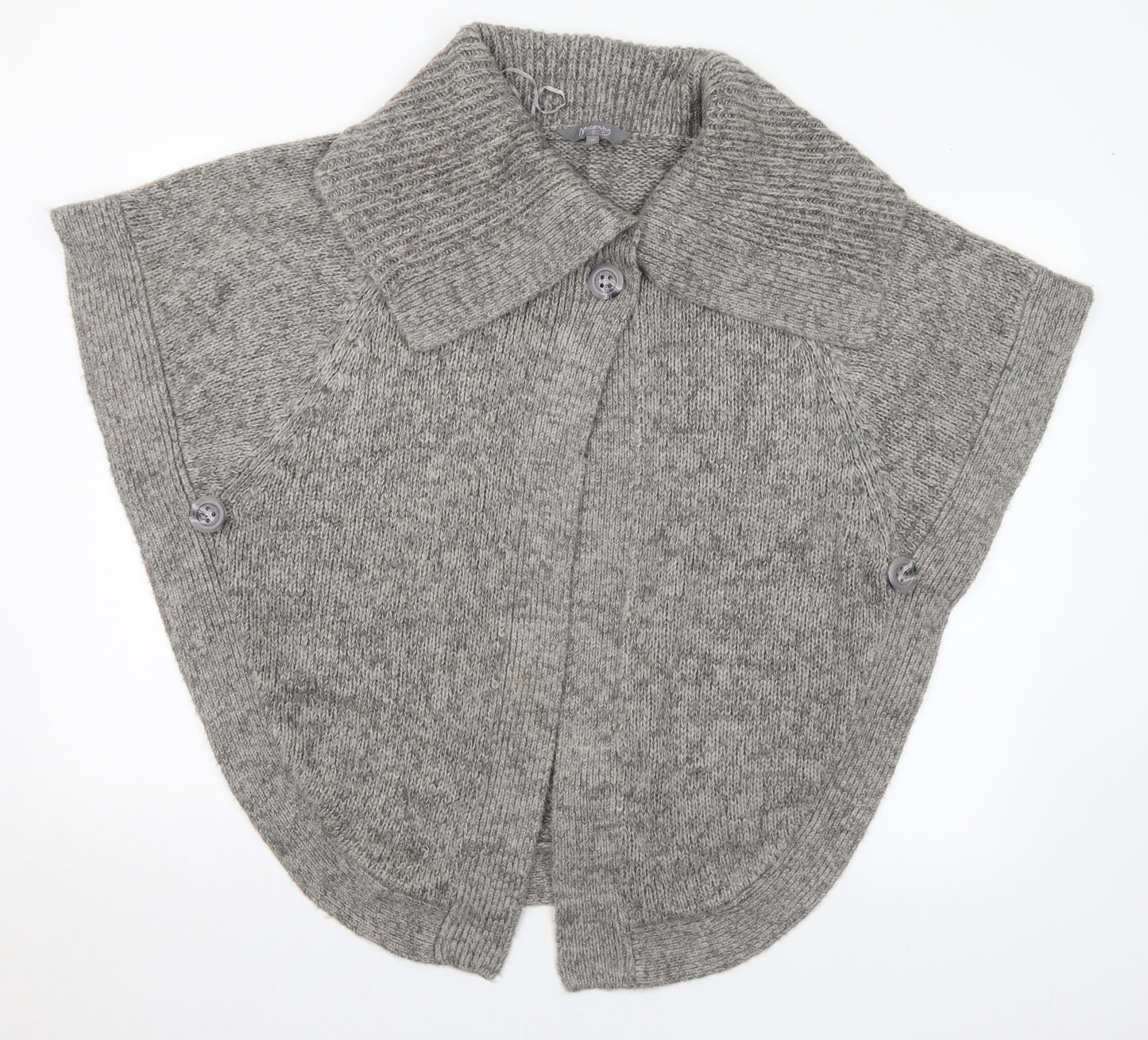 New Look Womens Grey Collared Acrylic Cardigan Jumper Size 10 - Maternity