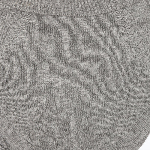 New Look Womens Grey Collared Acrylic Cardigan Jumper Size 10 - Maternity
