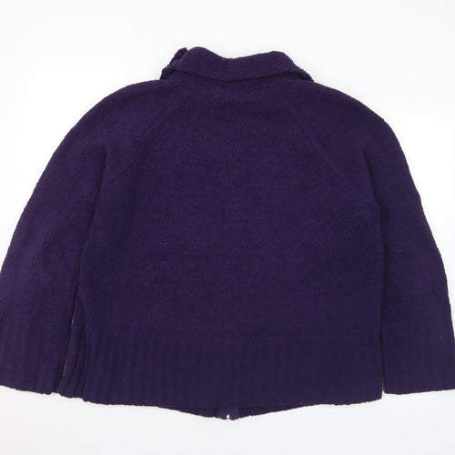 Preworn Womens Purple Jacket Size L Zip