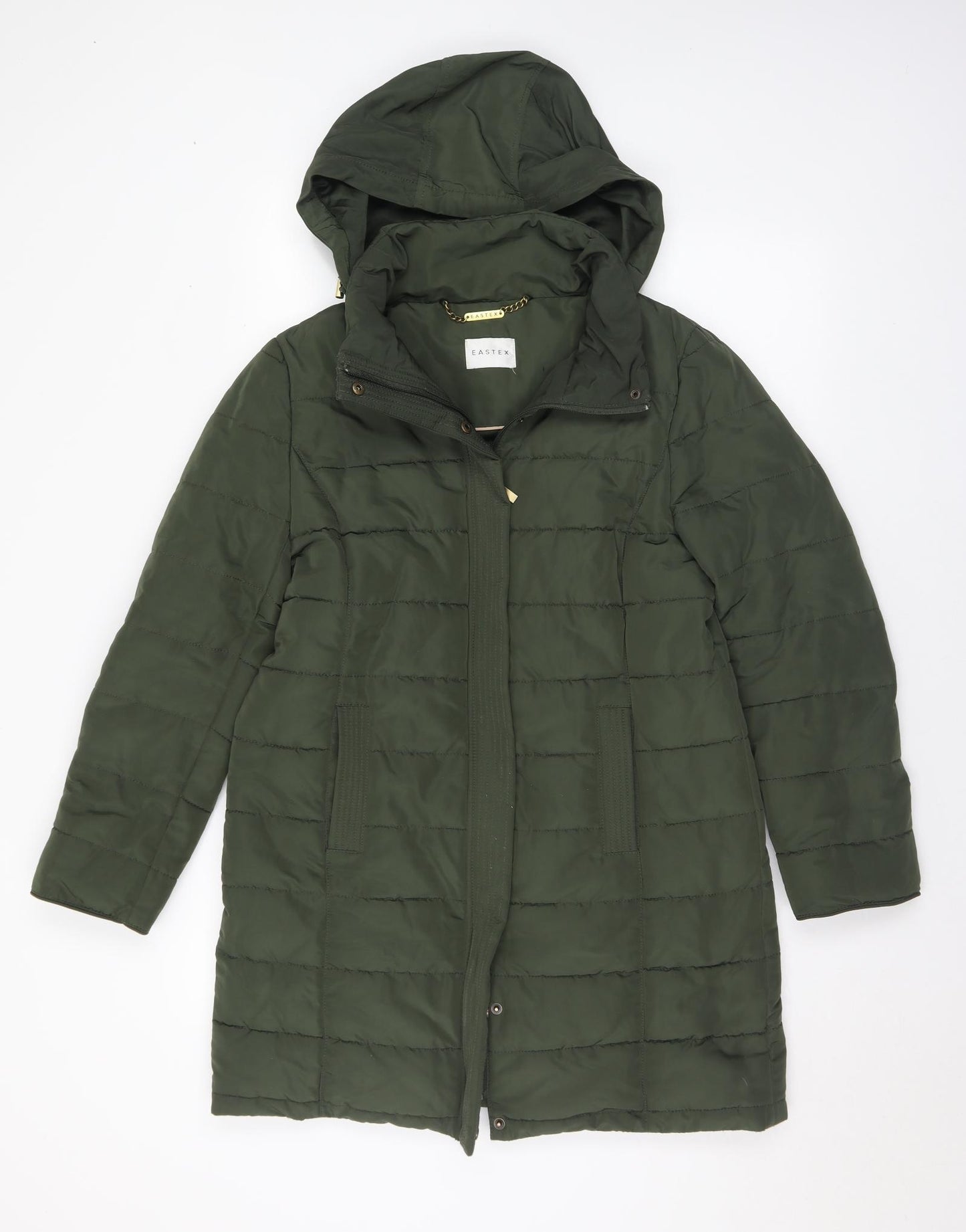 Eastex Womens Green Quilted Coat Size 12