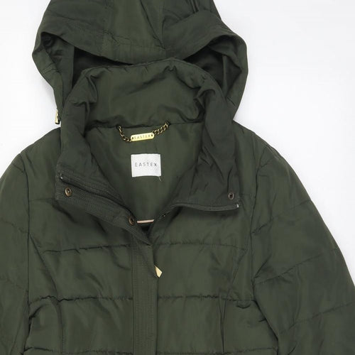 Eastex Womens Green Quilted Coat Size 12