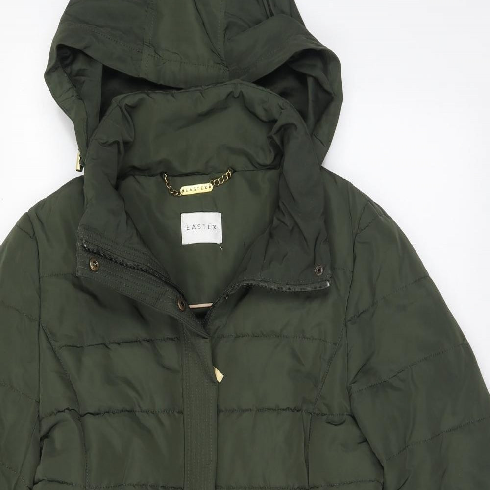 Eastex Womens Green Quilted Coat Size 12