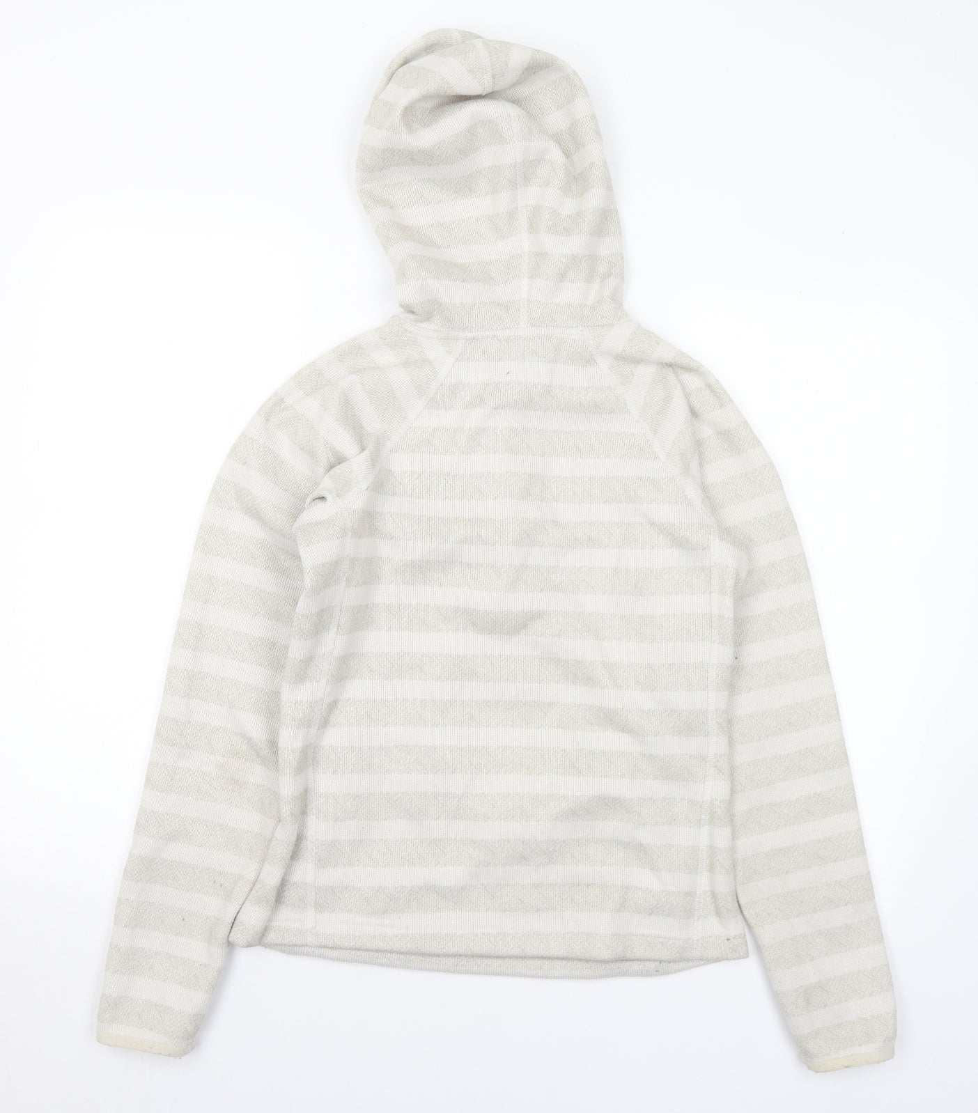 The North Face Womens Ivory Striped Polyester Pullover Hoodie Size XS