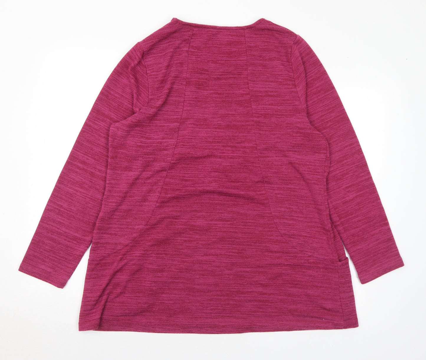 18 Womens Purple Round Neck Polyester Tunic Jumper Size 18 - 18-20