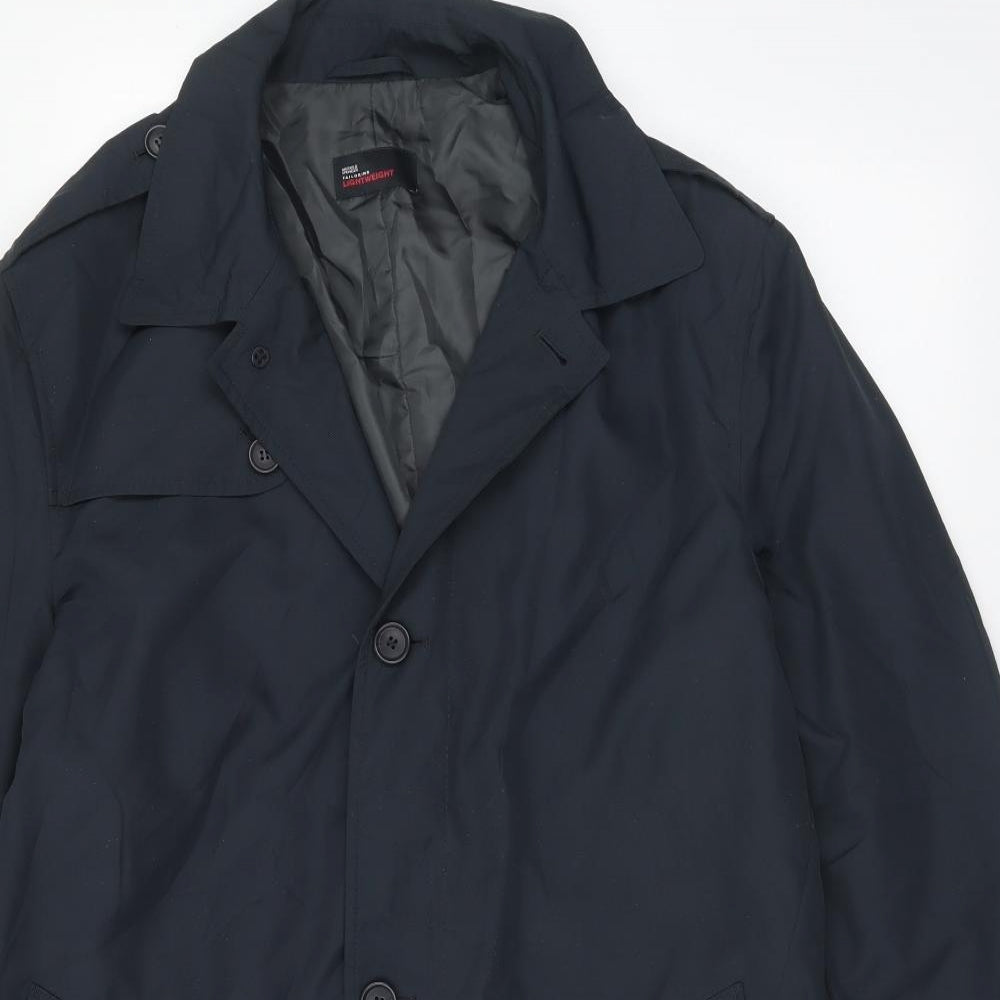 Marks and Spencer Womens Blue Trench Coat Coat Size L