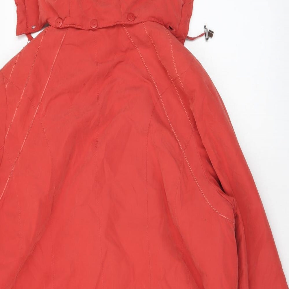 Klass Womens Red Parka Coat Size M