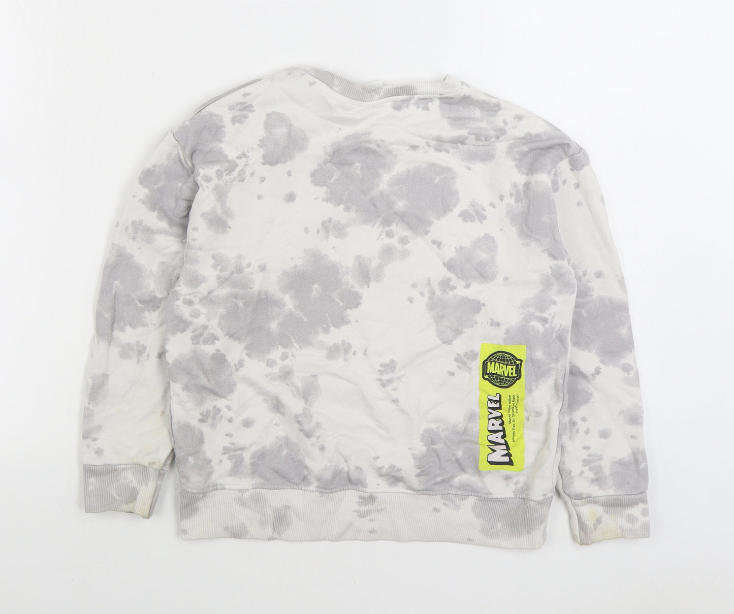 Zara Boys Multicoloured Geometric Cotton Pullover Sweatshirt Size 10 Years Pullover - Marvel