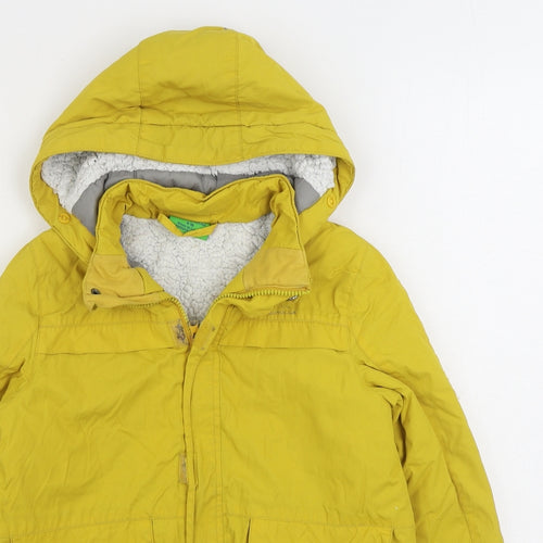 Mountain Warehouse Boys Yellow Windbreaker Coat Size 9-10 Years Zip