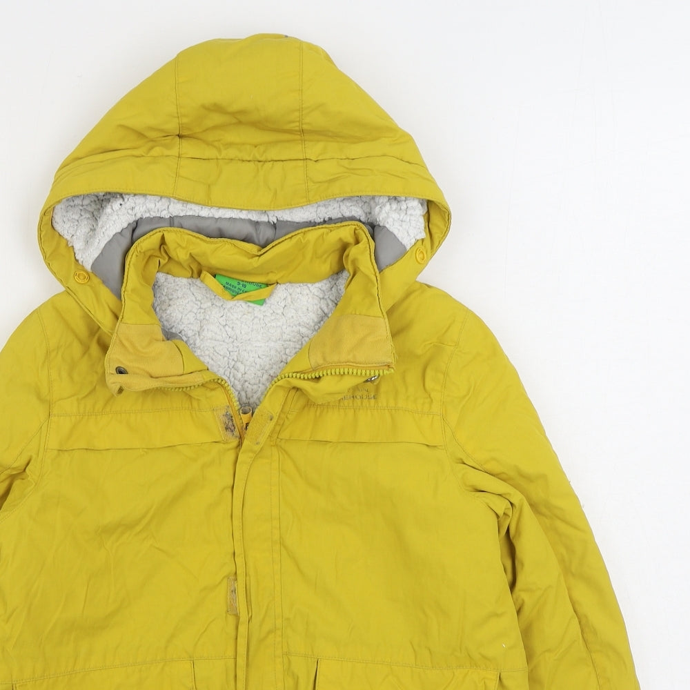 Mountain Warehouse Boys Yellow Windbreaker Coat Size 9-10 Years Zip