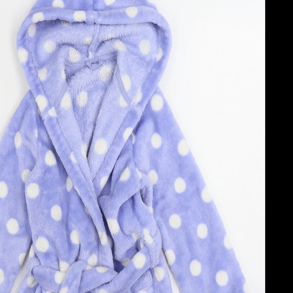 Marks and Spencer Boys Blue Polka Dot Polyester Gown Size 6-7 Years Tie
