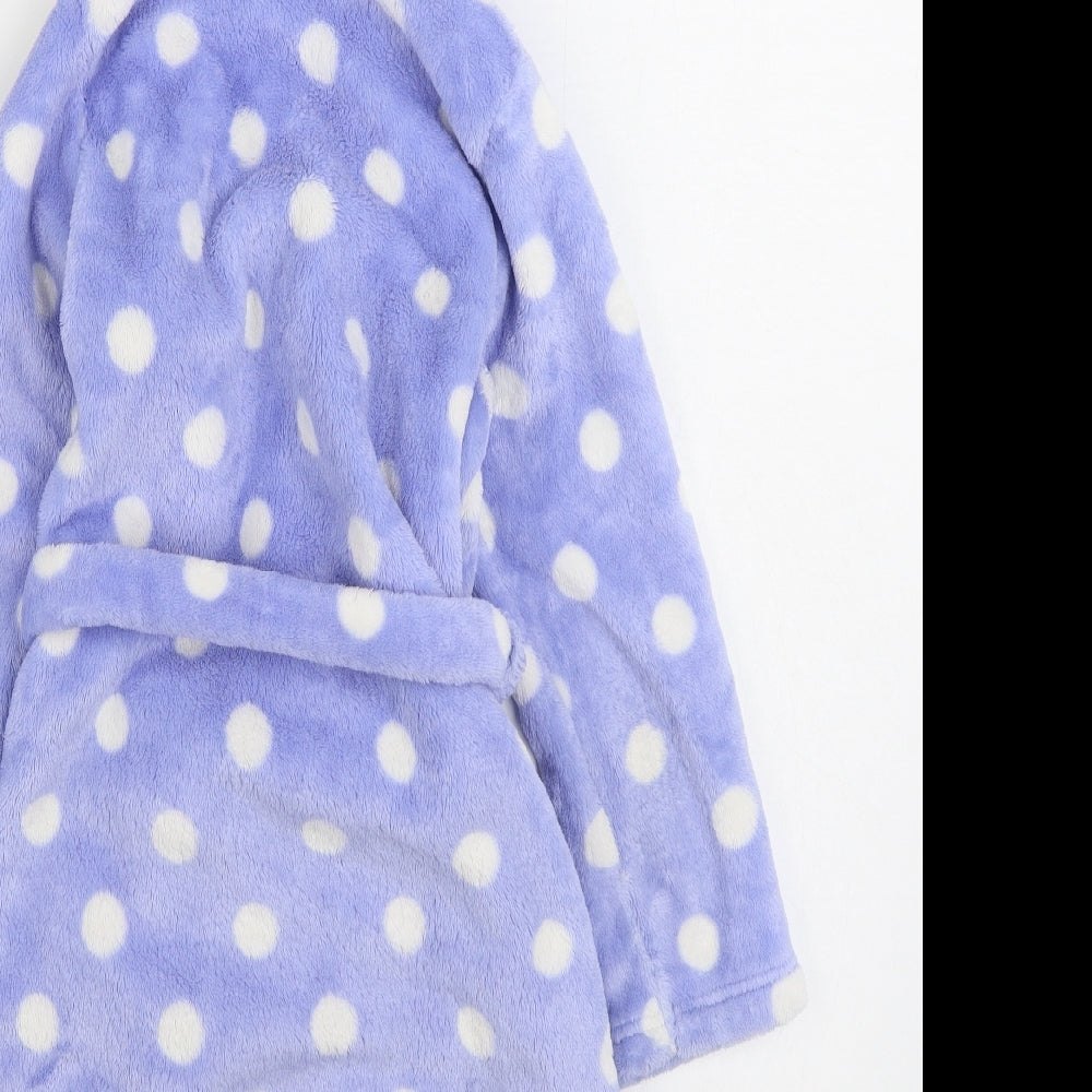 Marks and Spencer Boys Blue Polka Dot Polyester Gown Size 6-7 Years Tie