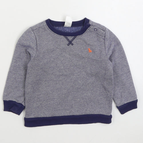 Carters Boys Blue Cotton Pullover Sweatshirt Size 2 Years Pullover