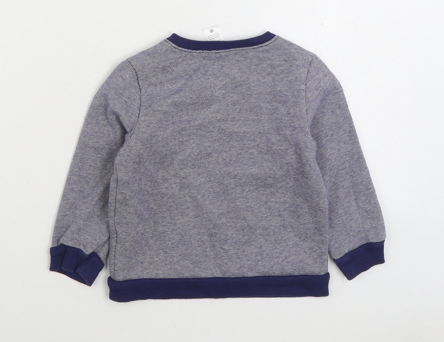 Carters Boys Blue Cotton Pullover Sweatshirt Size 2 Years Pullover