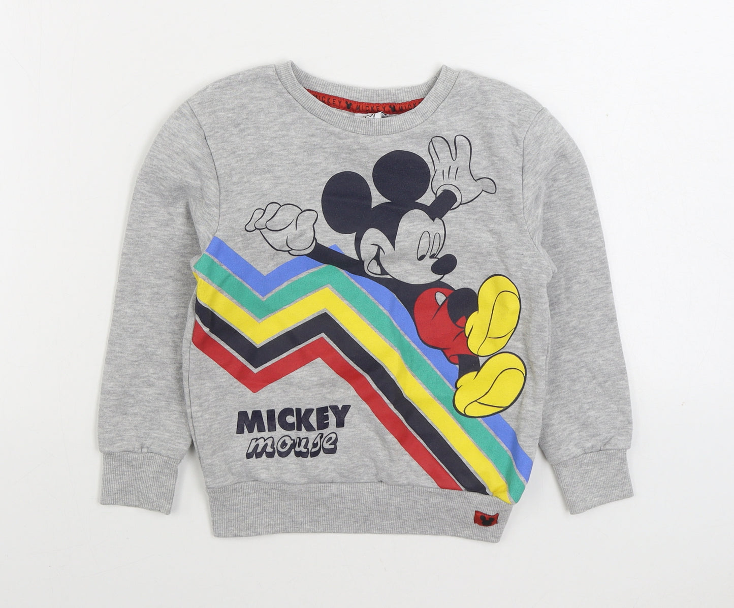 George Boys Grey Polyester Pullover Sweatshirt Size 4-5 Years Pullover