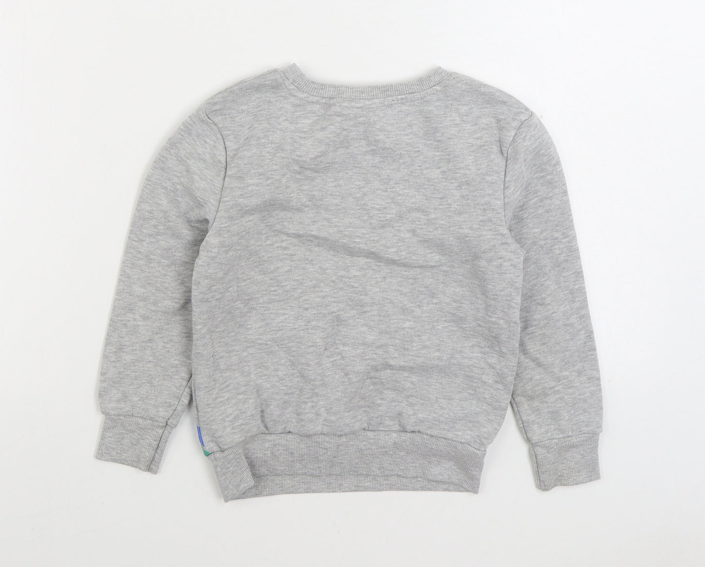 George Boys Grey Polyester Pullover Sweatshirt Size 4-5 Years Pullover