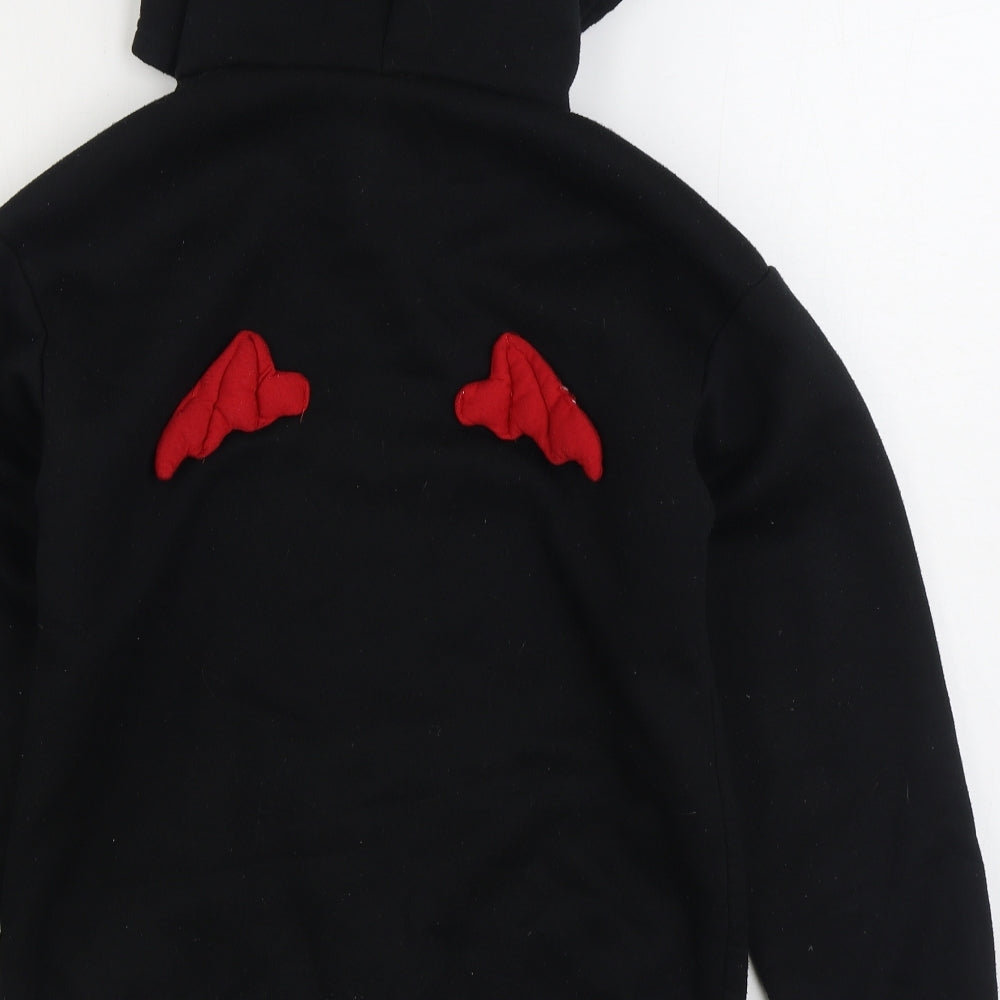Preworn Mens Black Cotton Pullover Hoodie Size S