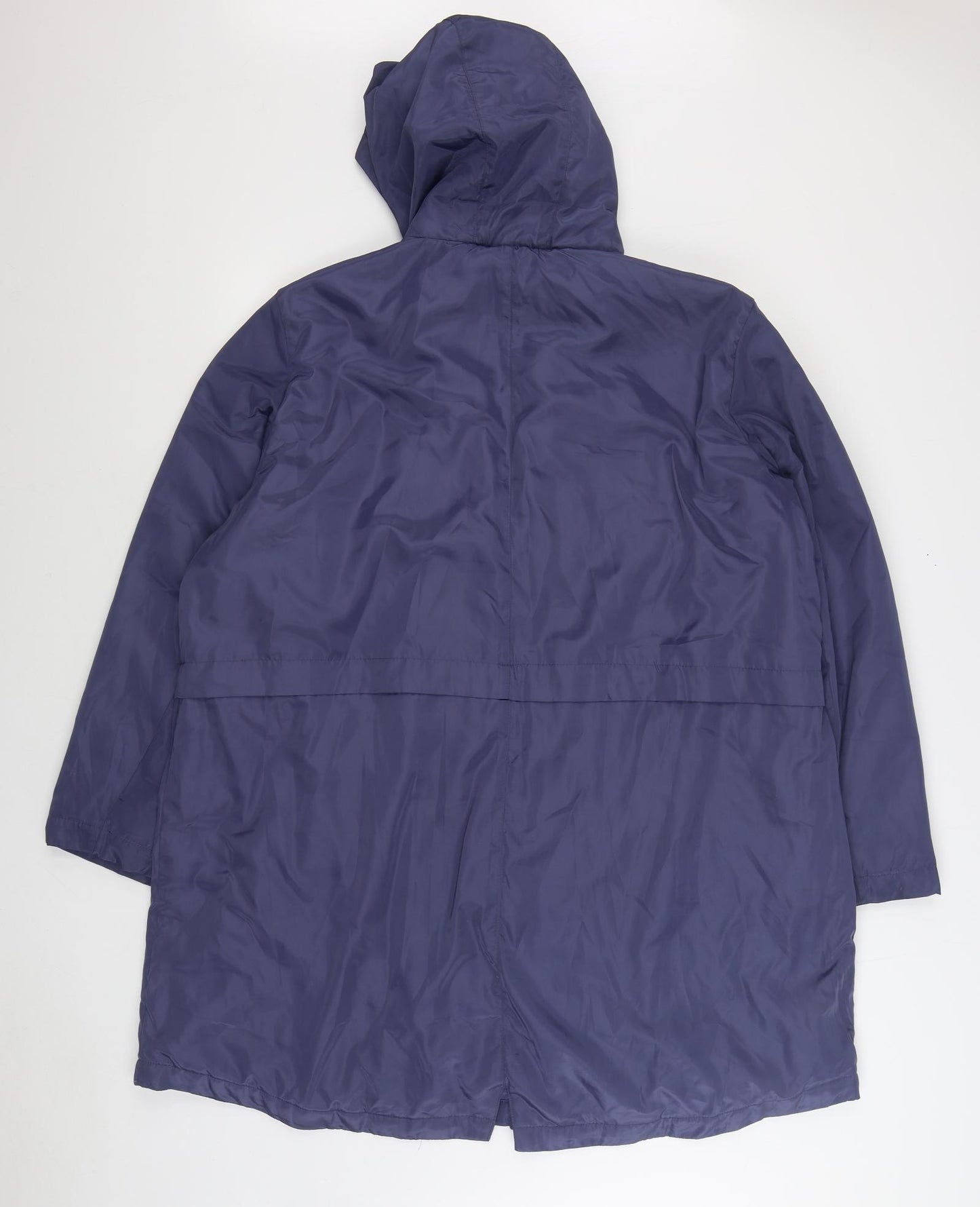 Bonmarché Womens Blue Rain Coat Coat Size 24 Zip