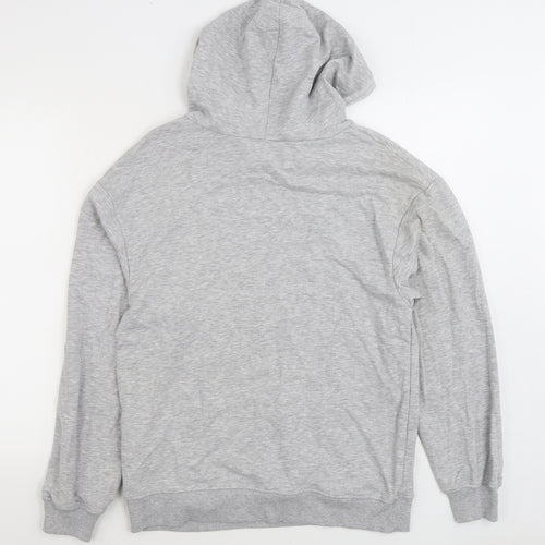Lipsy Womens Grey Cotton Pullover Hoodie Size M Pullover
