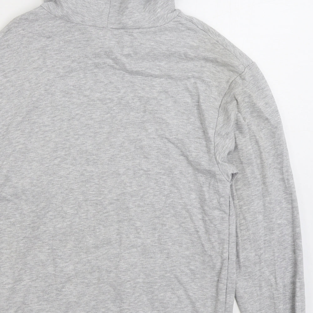 Lipsy Womens Grey Cotton Pullover Hoodie Size M Pullover