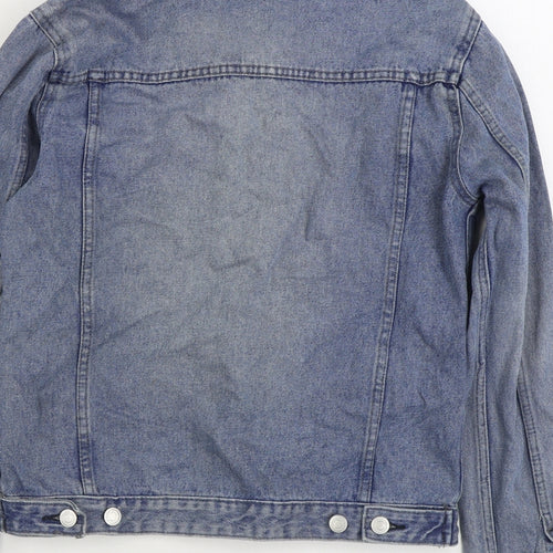 New Look Mens Blue Jacket Size M Button